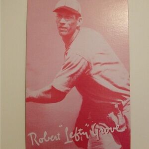1980 AN EXHIBIT HALL OF FAME  ROBERT LEFTY GROOVE C RED !
